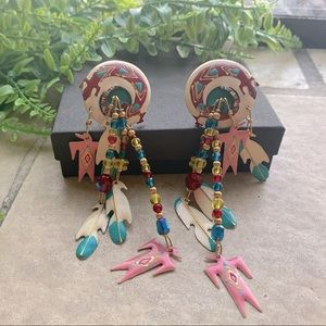 Lunch At The Ritz Vintage Southwest Earrings